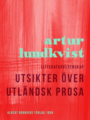 cover image of Utsikter över utländsk prosa